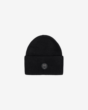 KnowledgeCotton Apparel - UNI Big rib beanie Hats 1300 Black Jet