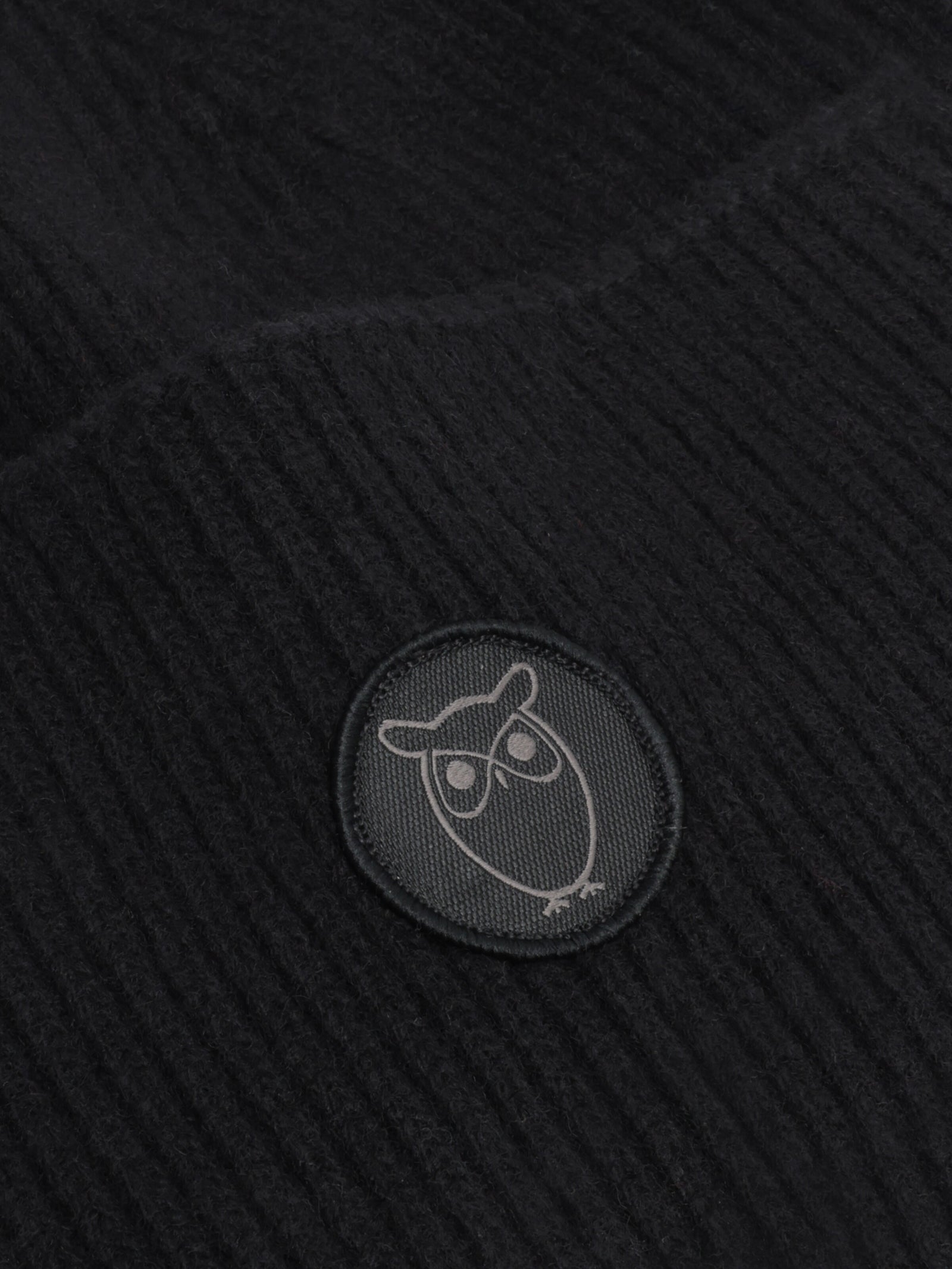 Big rib beanie - Black Jet