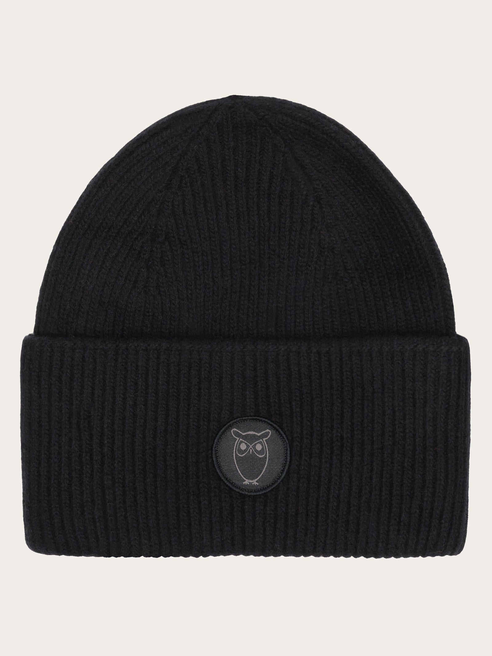 Big rib beanie - Black Jet