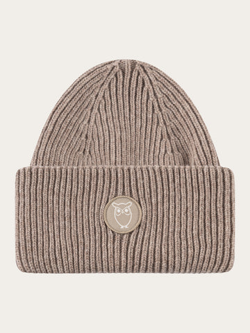 Buy Big rib beanie - Total Eclipse - from KnowledgeCotton