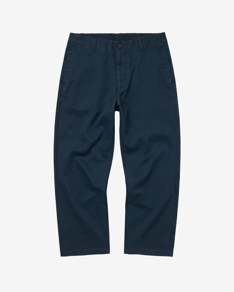 KnowledgeCotton Apparel - WMN Bloom barrel pique pants Pants 1001 Total Eclipse