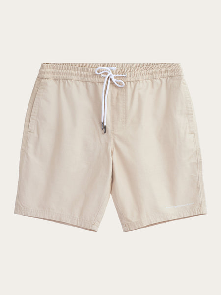 Buy Boardwalk shorts with elastic waist GOTS Vegan Light feather gray from KnowledgeCotton Apparel