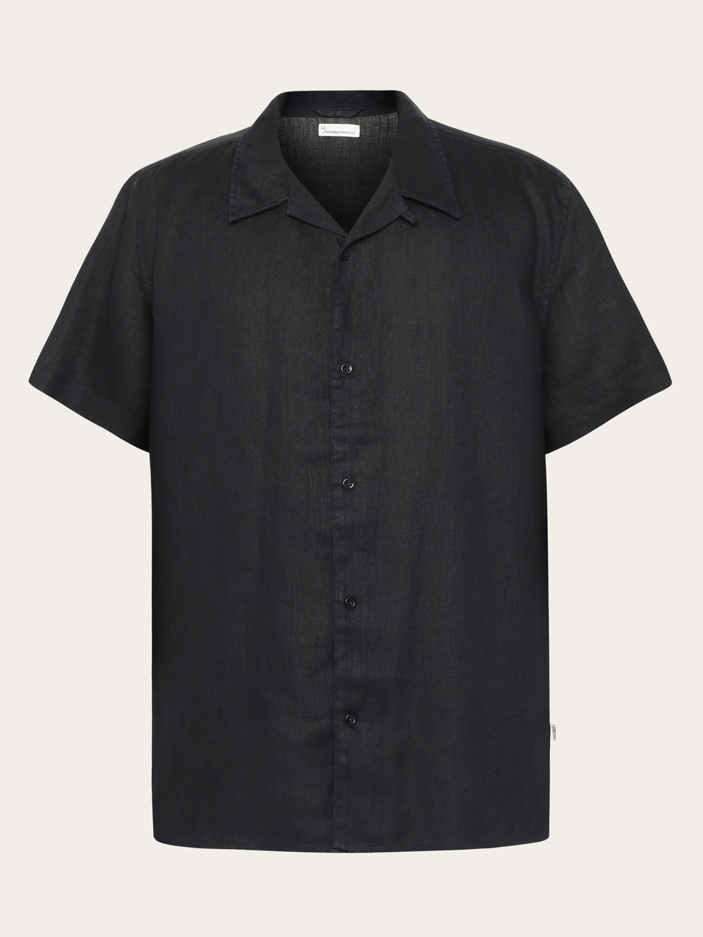 argue cotton linen shirts onepiece black（argue cotton linen