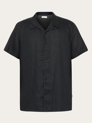 Mens black linen shirts short sleeve shop