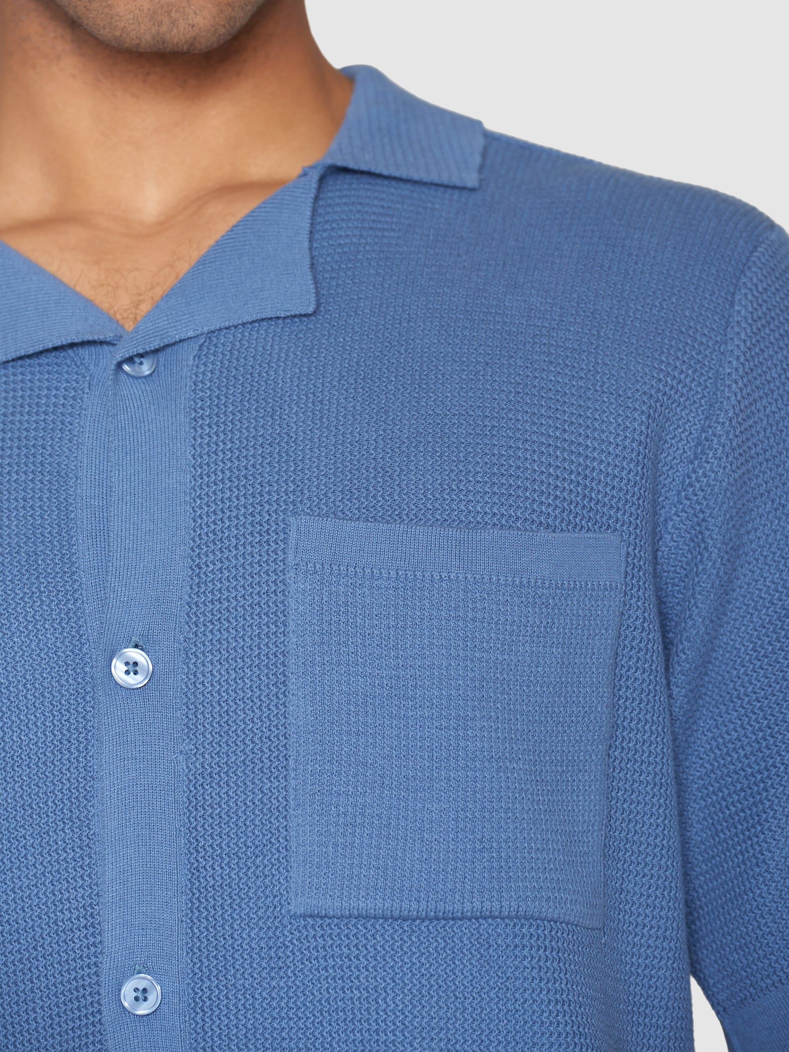 Buy Boxy short sleeve structured knitted shirt Buy Boxy short sleeve structured knitted shirt