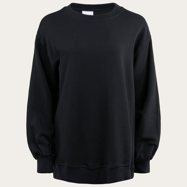 Plain black hotsell sweatshirt womens