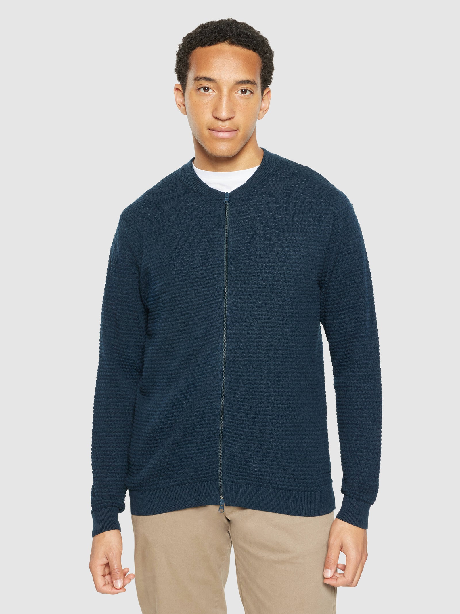 Bubble knit cardigan - Regenerative Organic Certified