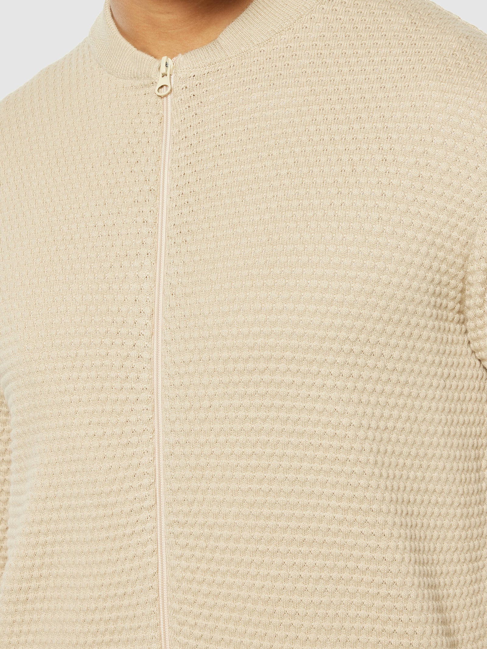 Bubble knit cardigan - Regenerative Organic Certified