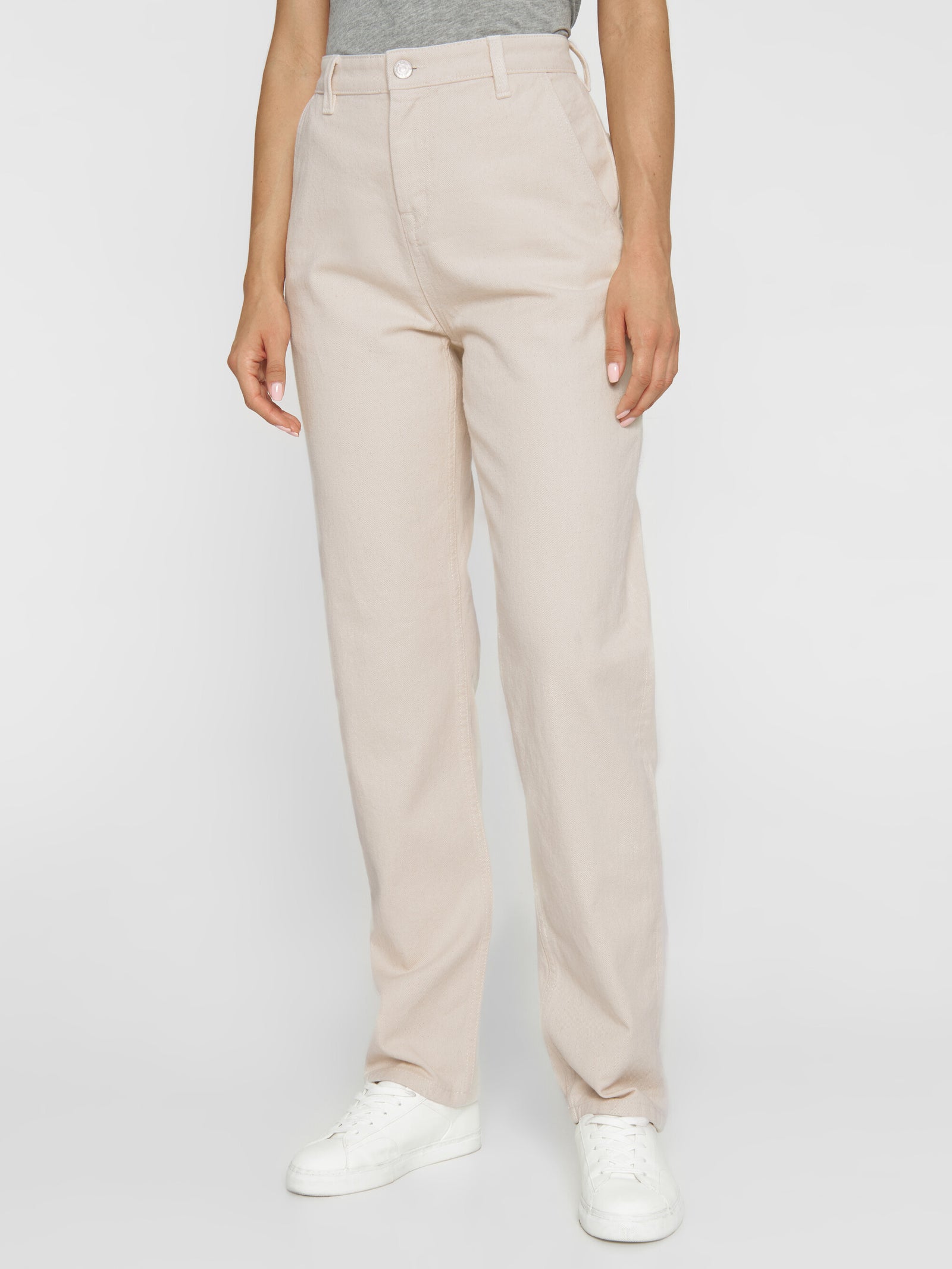 CALLA tapered mid-rise heavy twill workwear pant - Raw
