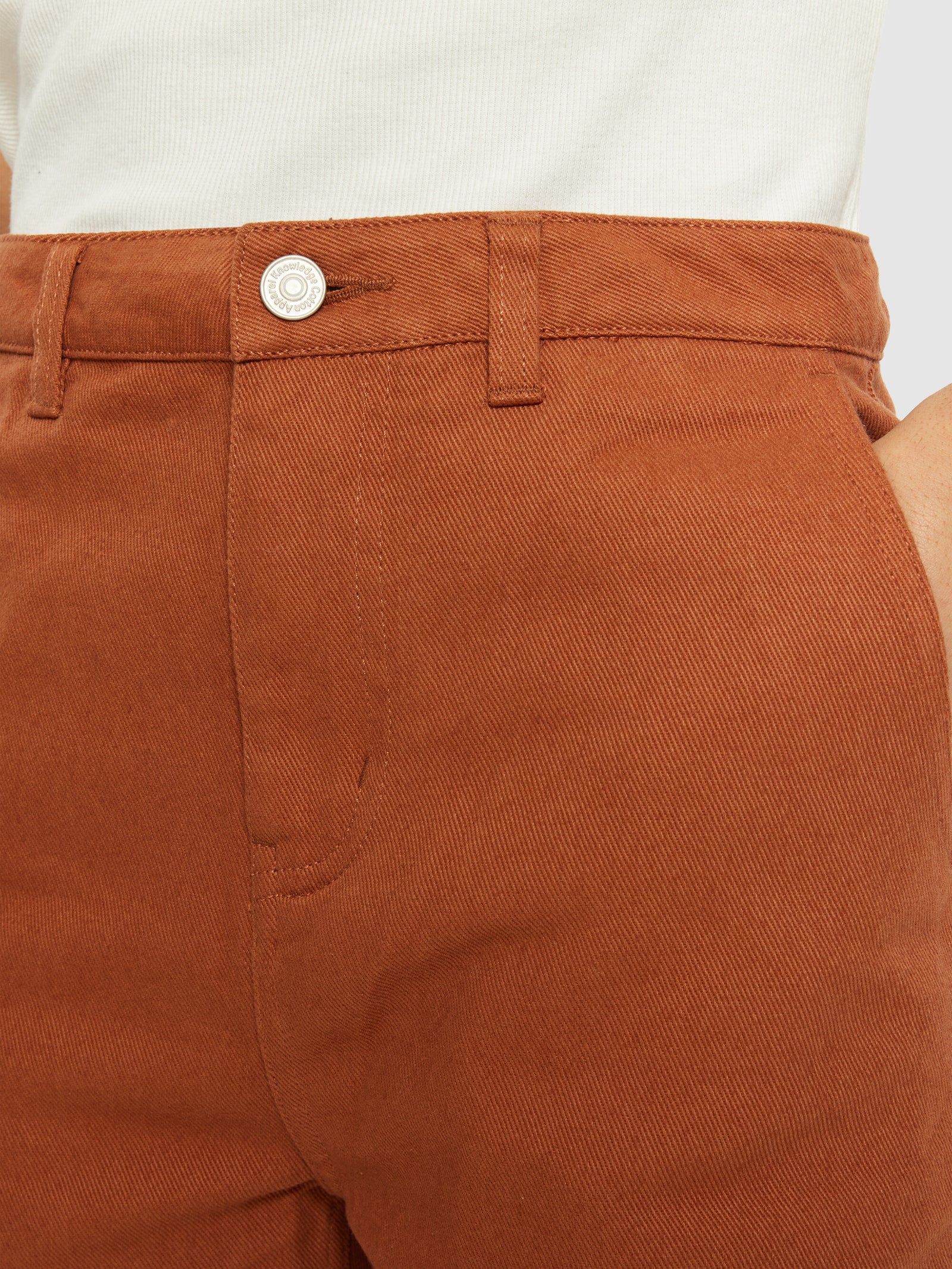 CALLA tapered mid-rise twill workwear pants - GOTS/Vegan