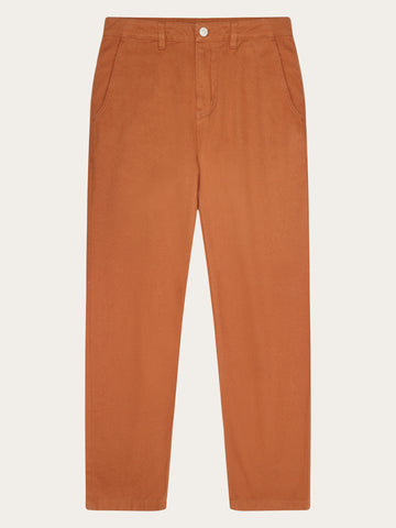 CALLA tapered mid-rise twill workwear pants - GOTS/Vegan