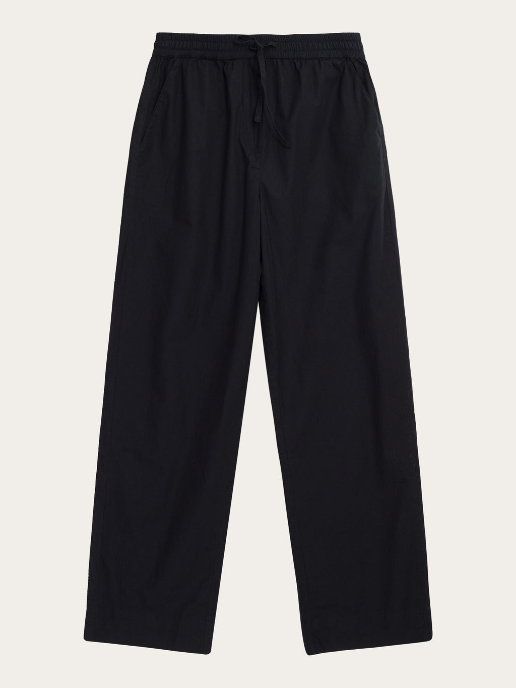 CHLOE barrel high-rise poplin elastic waistband pants