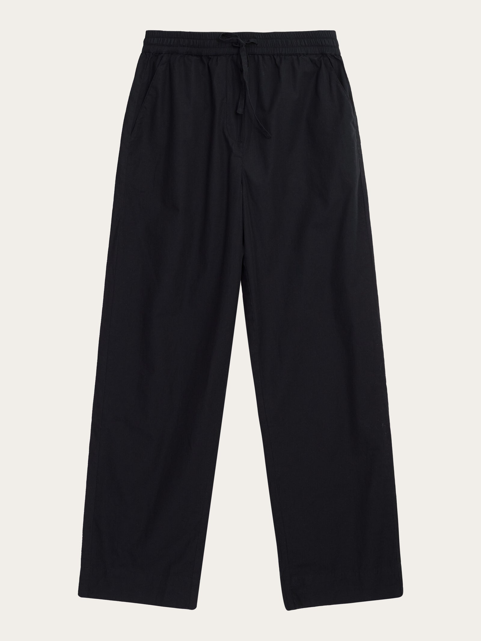 CHLOE barrel high-rise poplin elastic waistband pants