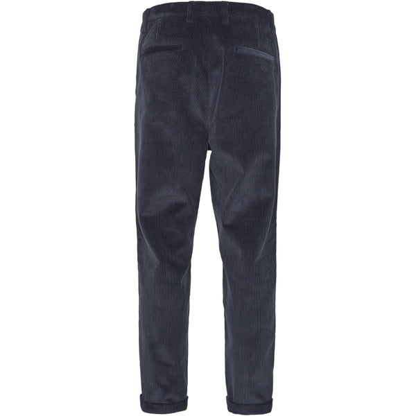 KnowledgeCotton Apparel - MEN CHUCK regular 8-wales corduroy chino pants Pants 1001 Total Eclipse