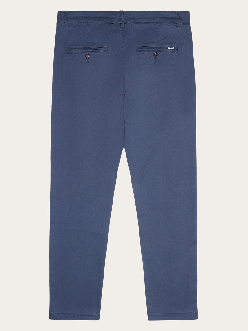 KnowledgeCotton Apparel - MEN CHUCK regular canvas pants - GOTS/Vegan Pants 1226 Vintage Indigo