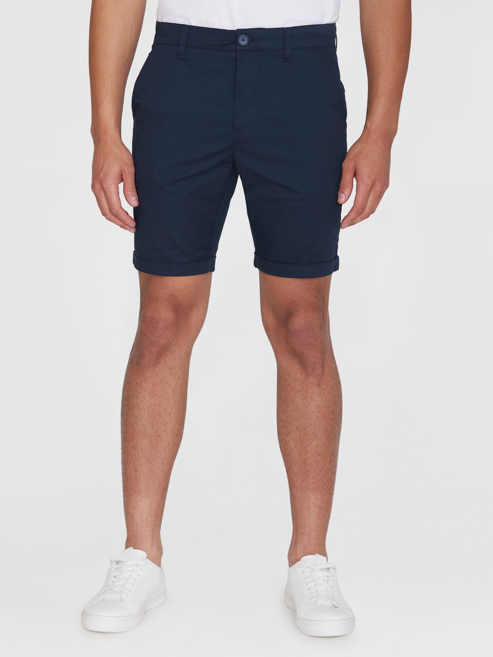Buy CHUCK regular chino poplin shorts - Total Eclipse - from