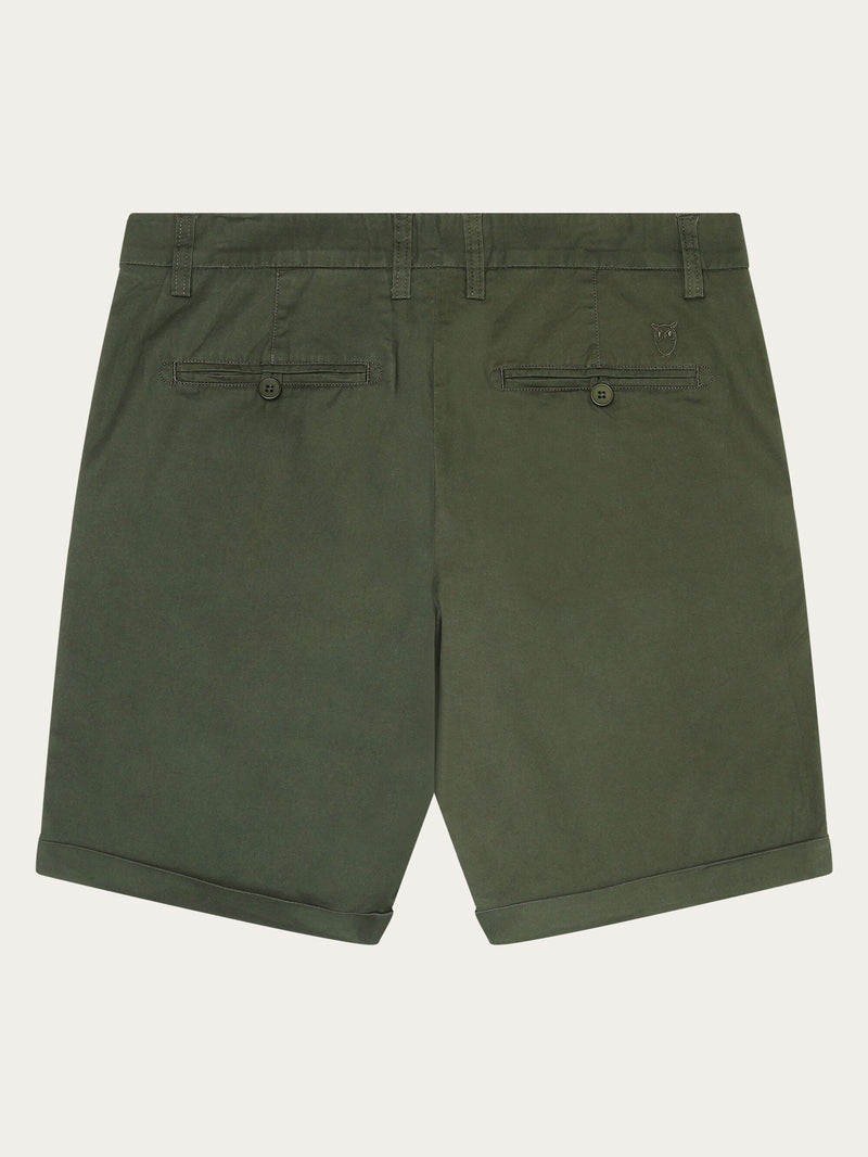 KnowledgeCotton Apparel - MEN CHUCK regular chino poplin shorts Shorts 1090 Forrest Night