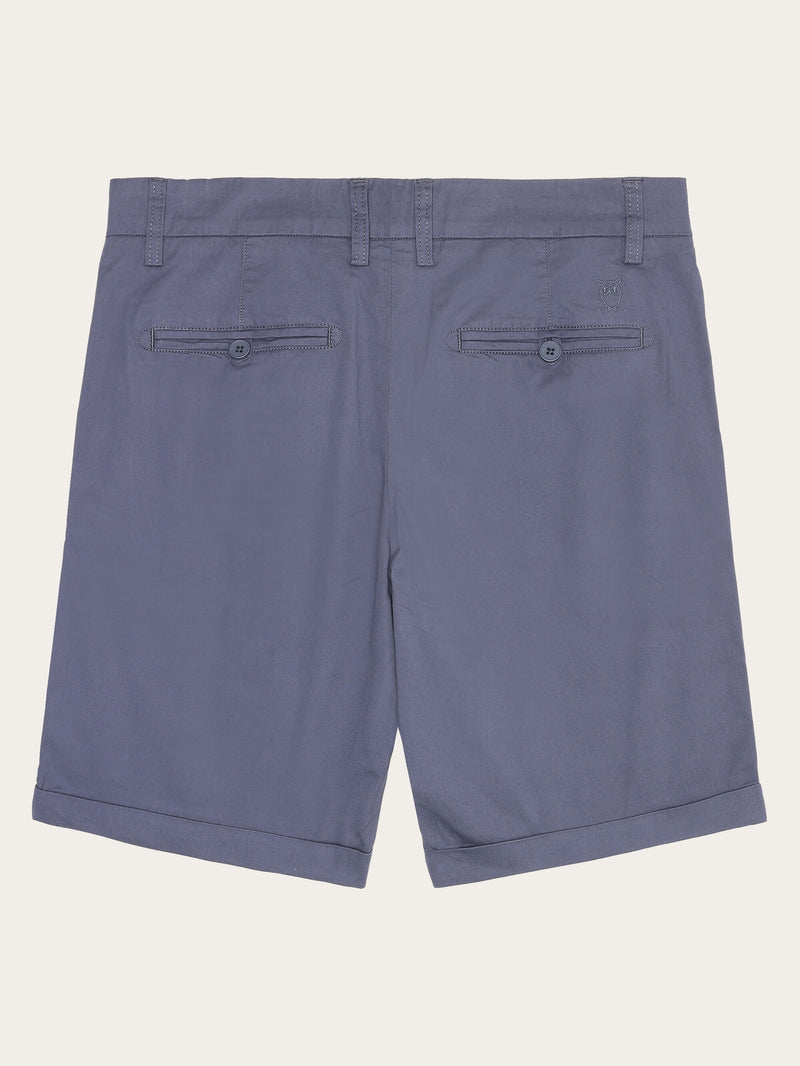 KnowledgeCotton Apparel - MEN CHUCK regular chino poplin shorts Shorts 1226 Vintage Indigo