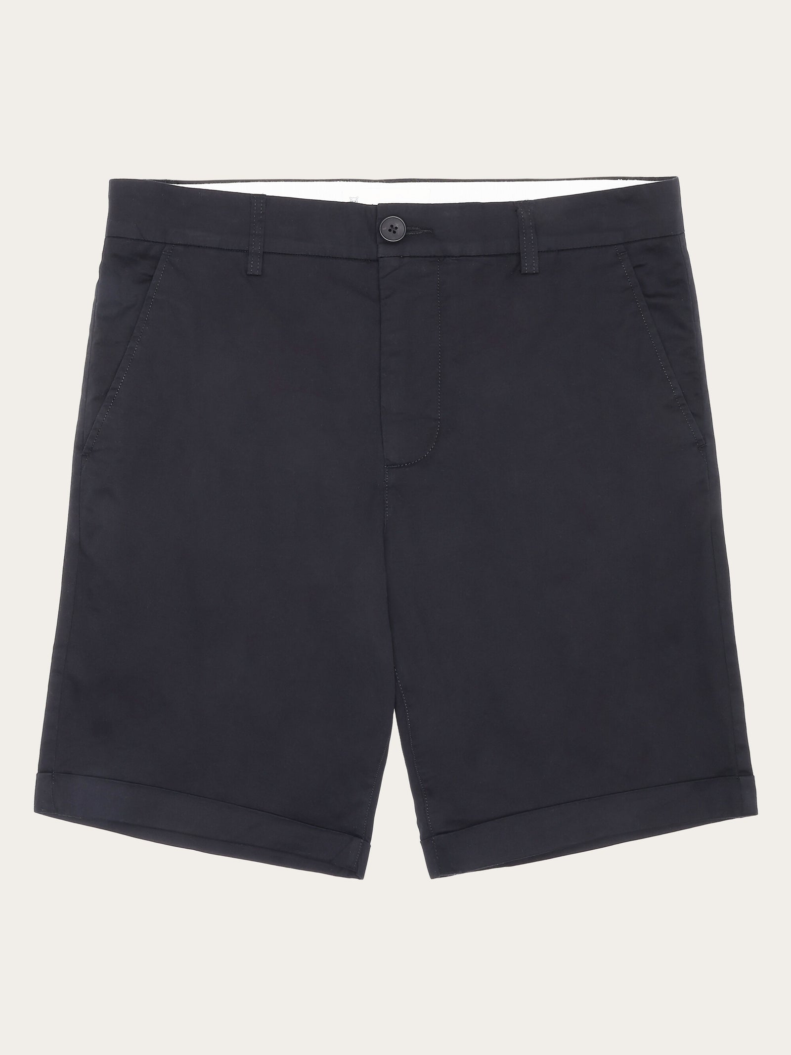 CHUCK regular chino poplin shorts - Black Jet