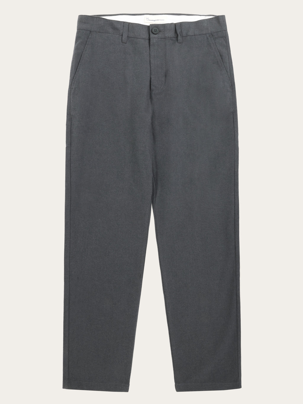 CHUCK regular flannel chino pants - Gray Pinstripe
