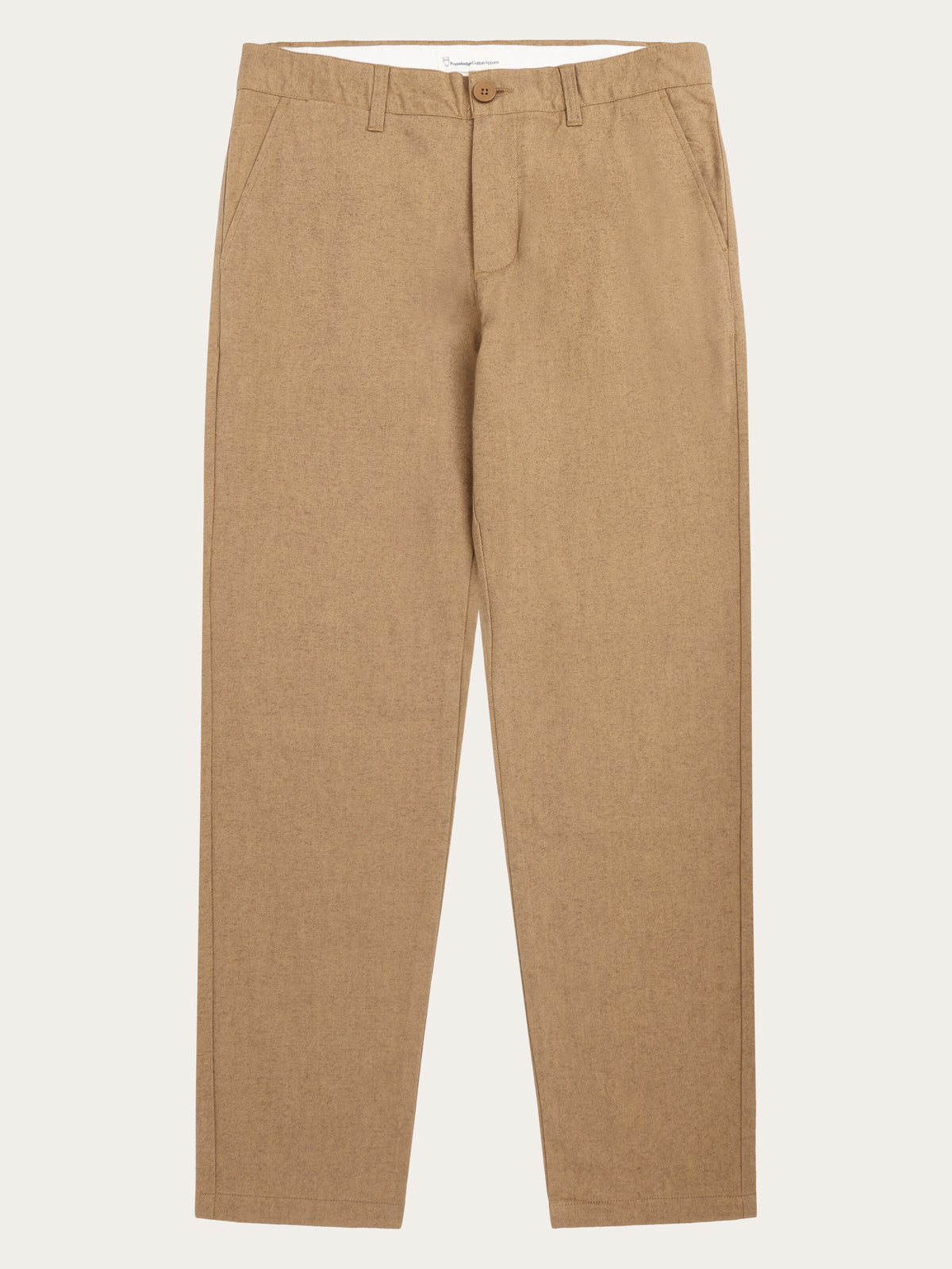 CHUCK regular flannel chino pants - Apple Cinnamon