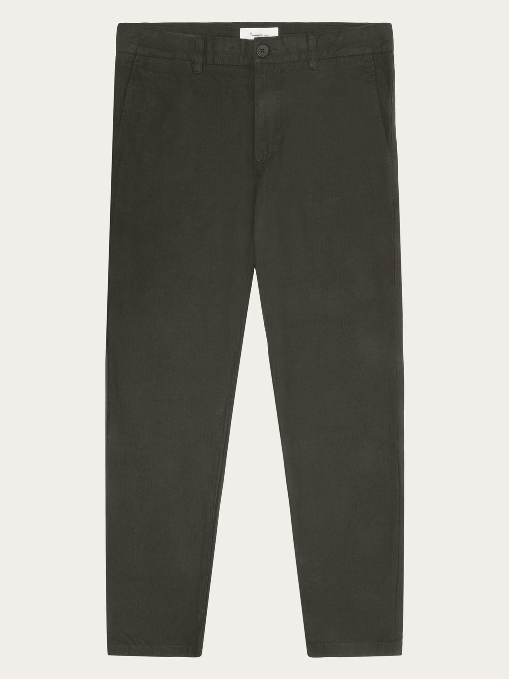 CHUCK regular flannel herringbone chinos - GOTS/Vegan - Demitasse (bro