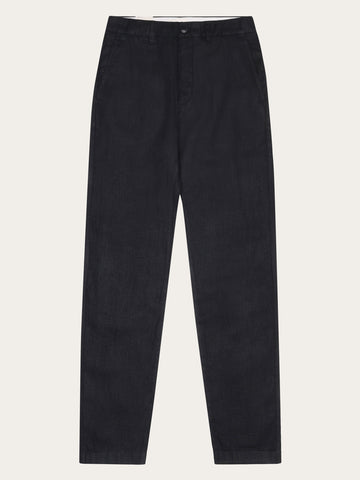 Buy CHUCK regular linen pants - GOTS/Vegan - Total Eclipse - from 