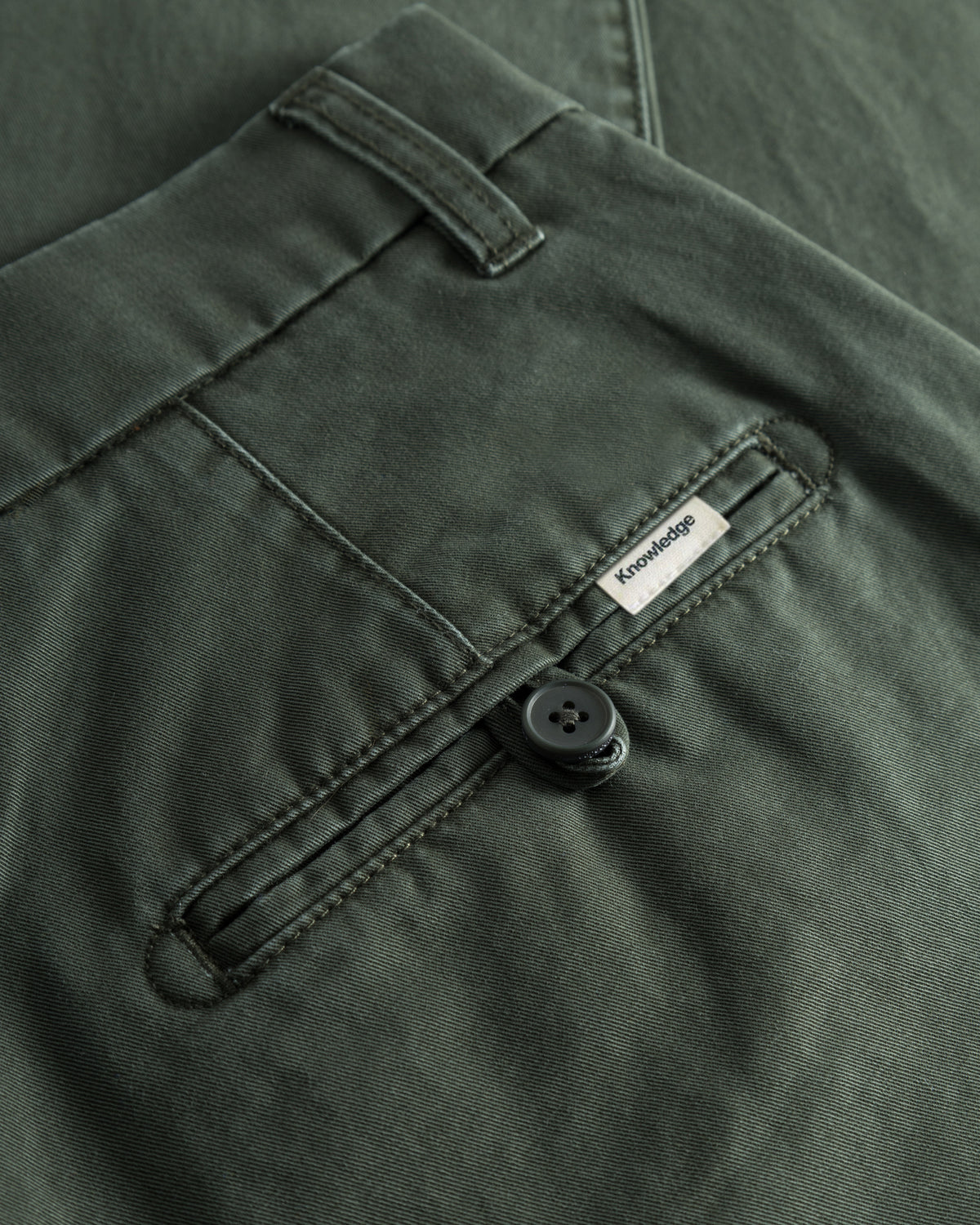 KnowledgeCotton Apparel - MEN CHUCK regular twill chino pants Pants 1090 Forest Night
