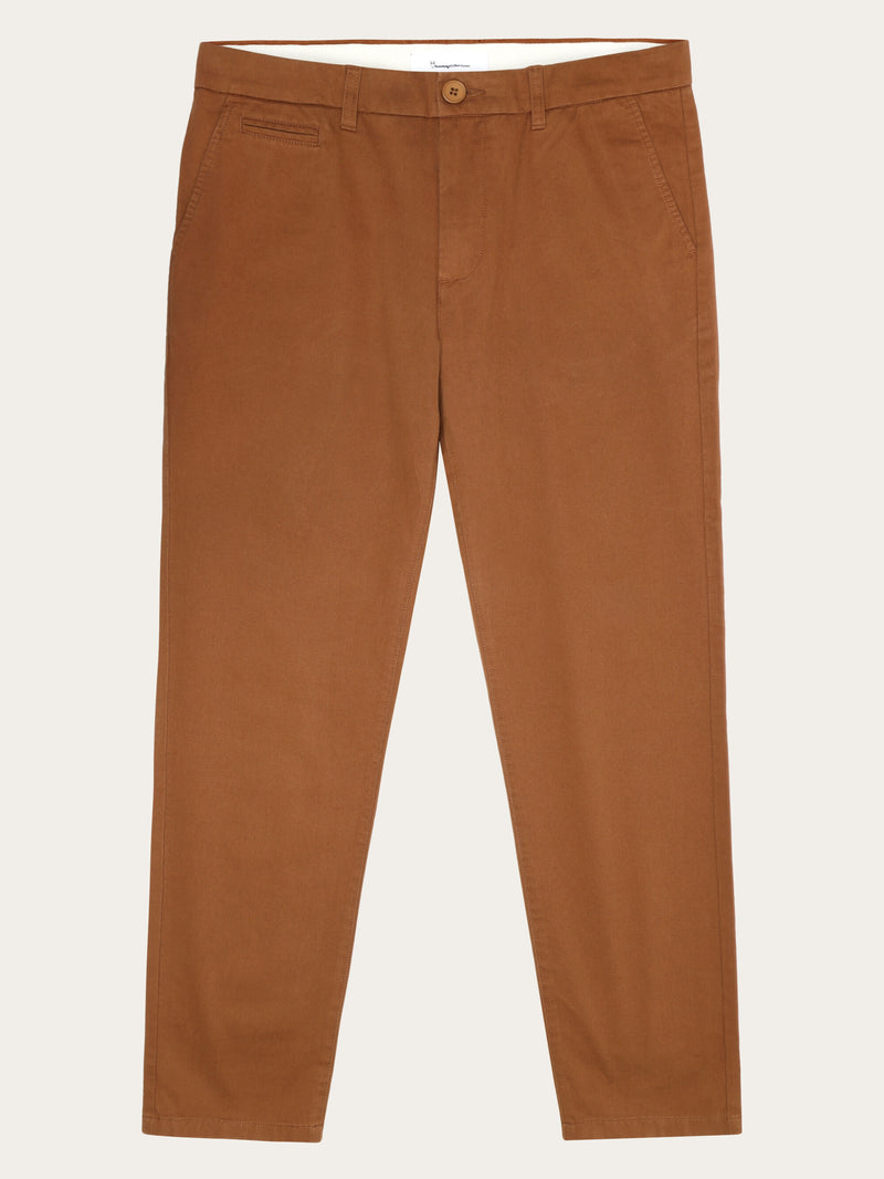 KnowledgeCotton Apparel - MEN CHUCK regular twill chino pants Pants 1121 Dachshund