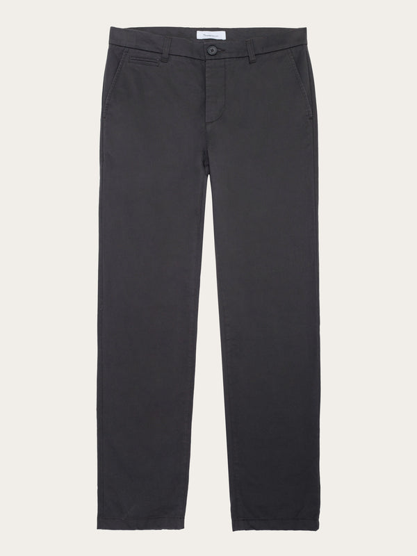 KnowledgeCotton Apparel - MEN CHUCK regular twill chino pants Pants 1167 Phantom