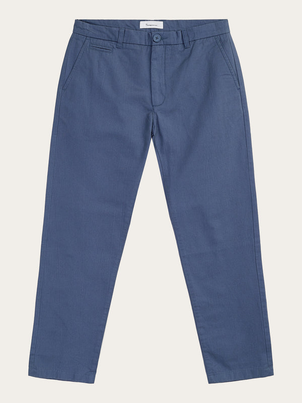KnowledgeCotton Apparel - MEN CHUCK regular twill chino pants Pants 1226 Vintage Indigo