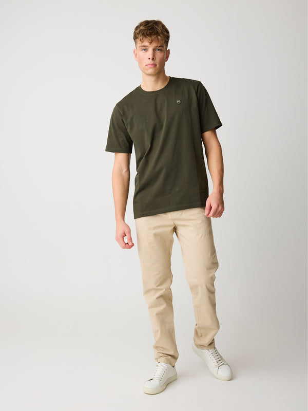 KnowledgeCotton Apparel - MEN CHUCK regular twill chino pants Pants 1228 Light feather gray