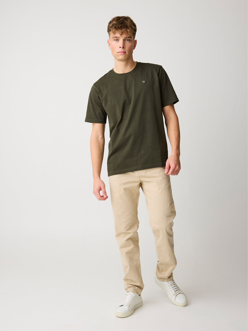 KnowledgeCotton Apparel - MEN CHUCK regular twill chino pants Pants 1228 Light feather gray
