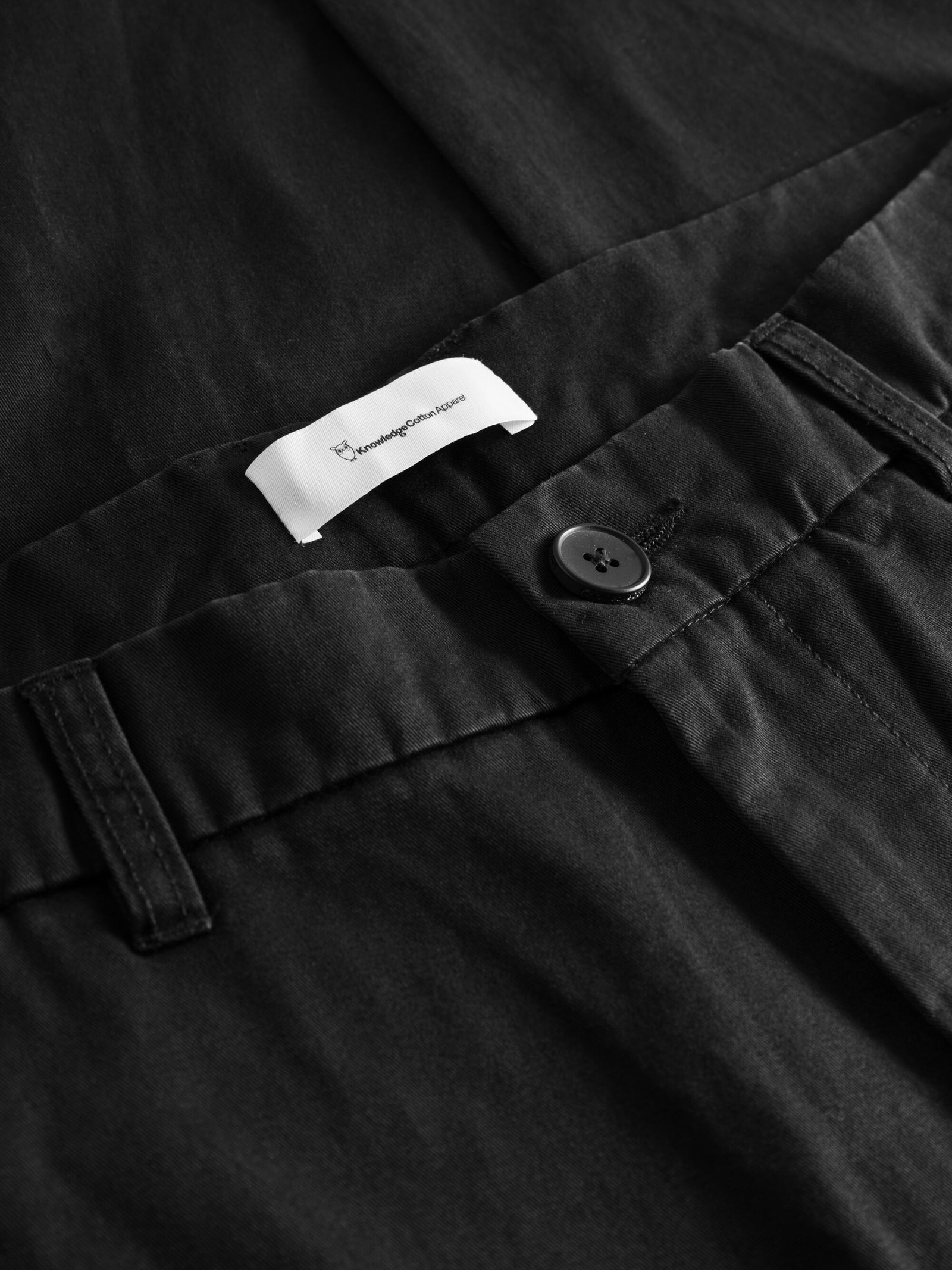 Kaja Washed Cotton Chino Pants ブラック Kaja Washed Cotton Chino Pants ブラック