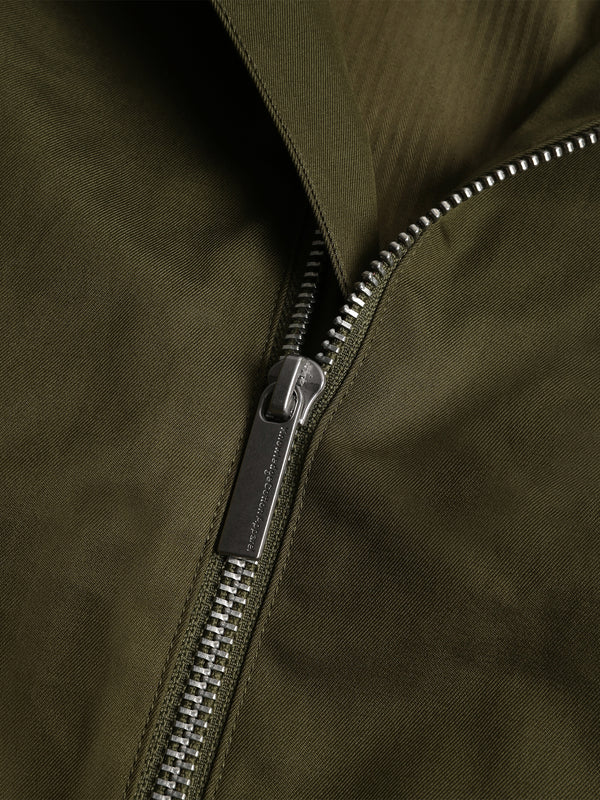 KnowledgeCotton Apparel - MEN Canvas Light shell bomber jacket - GOTS/Vegan Jackets 1068 Burned Olive