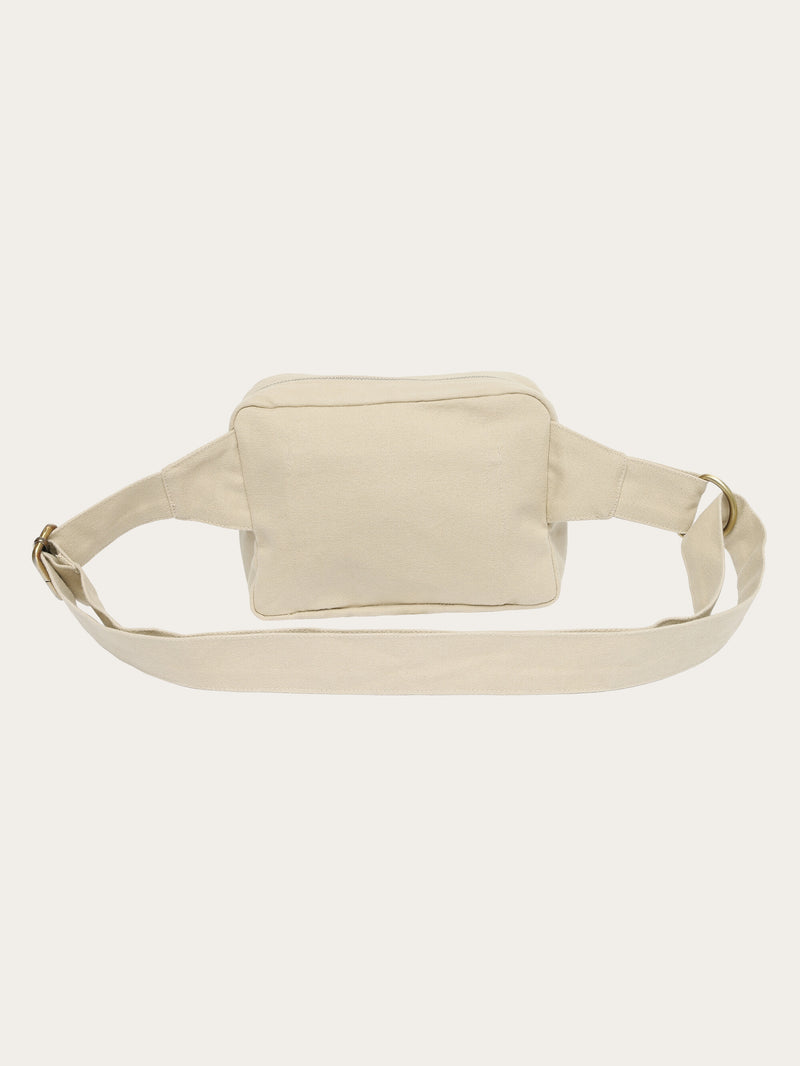 KnowledgeCotton Apparel - UNI Canvas bumbag - GOTS/Vegan Bags 1228 Light feather gray