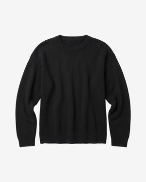 KnowledgeCotton Apparel - WMN Cashmere crew neck sweater Knits 1300 Black Jet