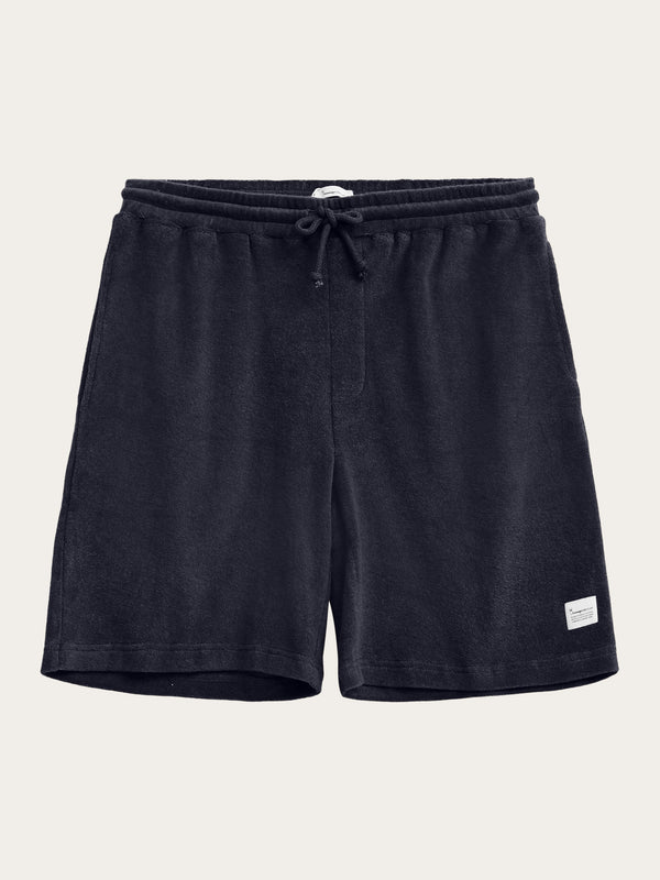 KnowledgeCotton Apparel - MEN Casual terry shorts Shorts 1412 Night Sky