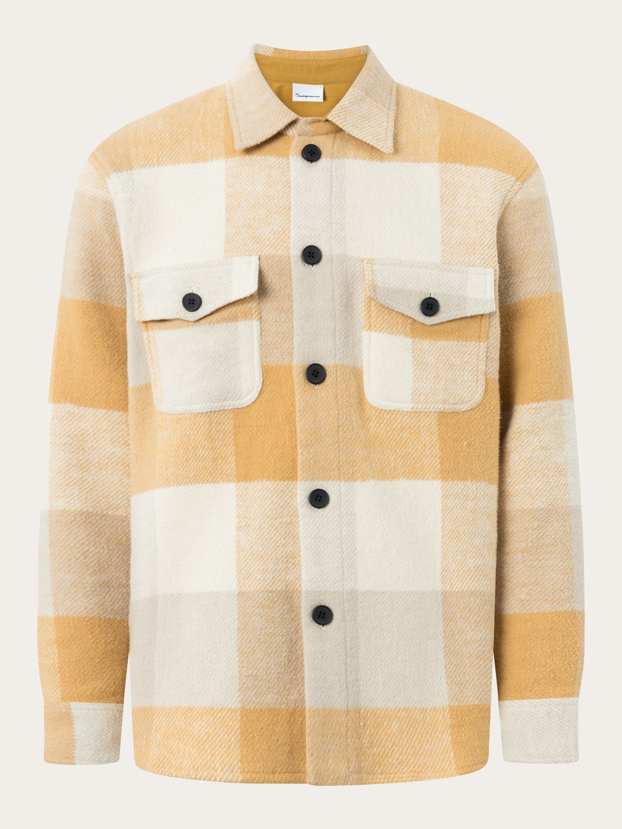 Buy Checked overshirt - Yellow check - from KnowledgeCotton Apparel®