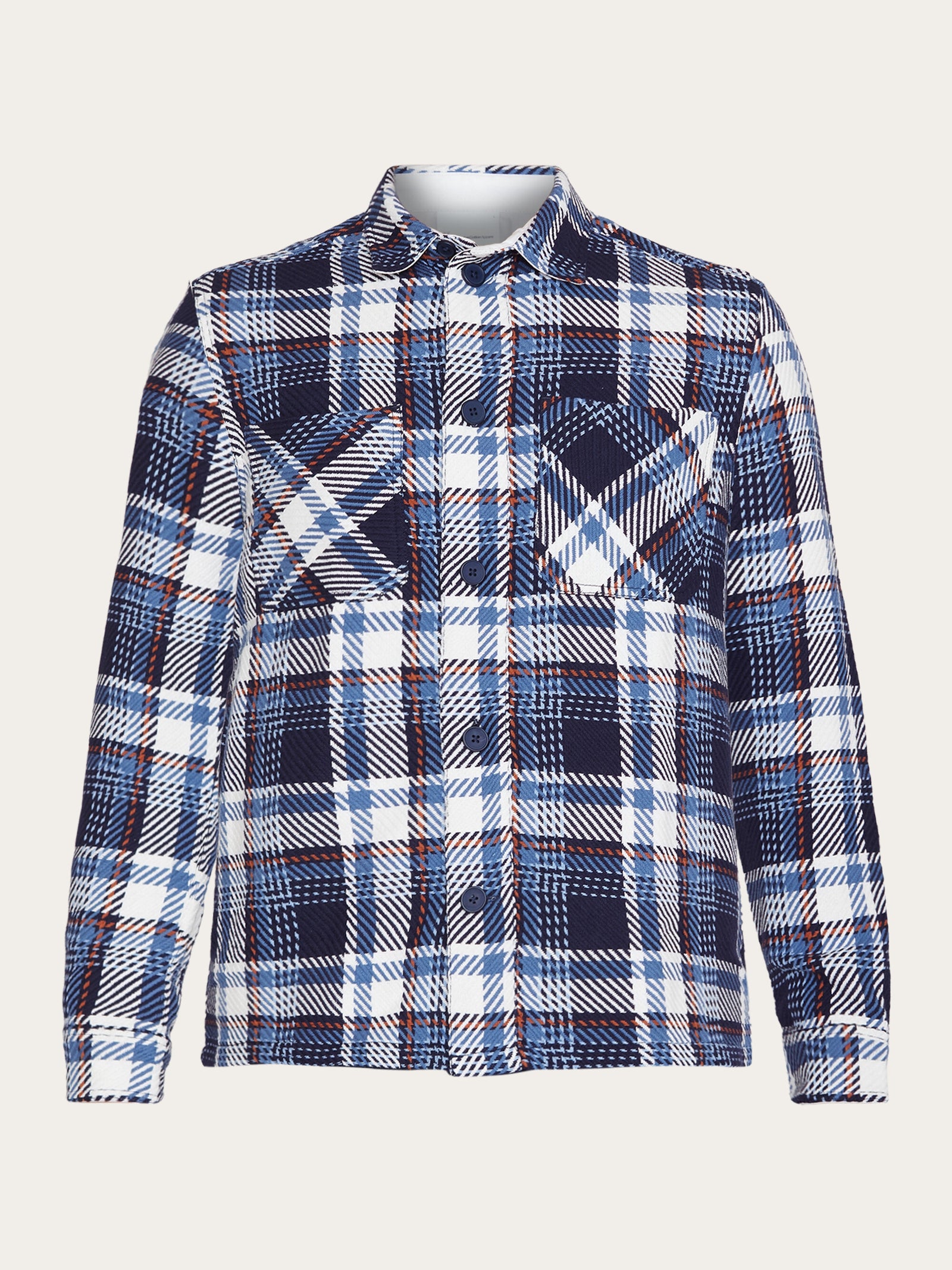 【KOOLOSET】Wool Check Over Shirt Men's Alaskan Check Overshirt in Recycled Italian Wool Blend
