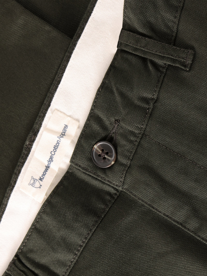 KnowledgeCotton Apparel - MEN Chuck regular canvas pants Pants 1090 Forrest Night