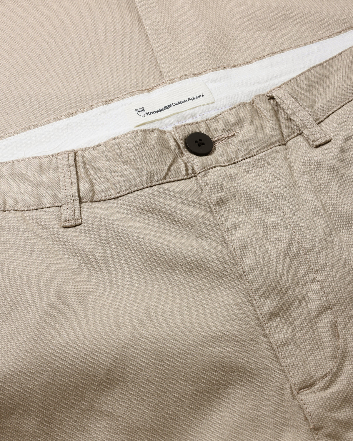 KnowledgeCotton Apparel - MEN Chuck regular canvas pants Pants 1228 Light feather gray