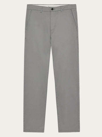 KnowledgeCotton Apparel - MEN Chuck regular canvas pants Pants 1493 Ultimate Grey