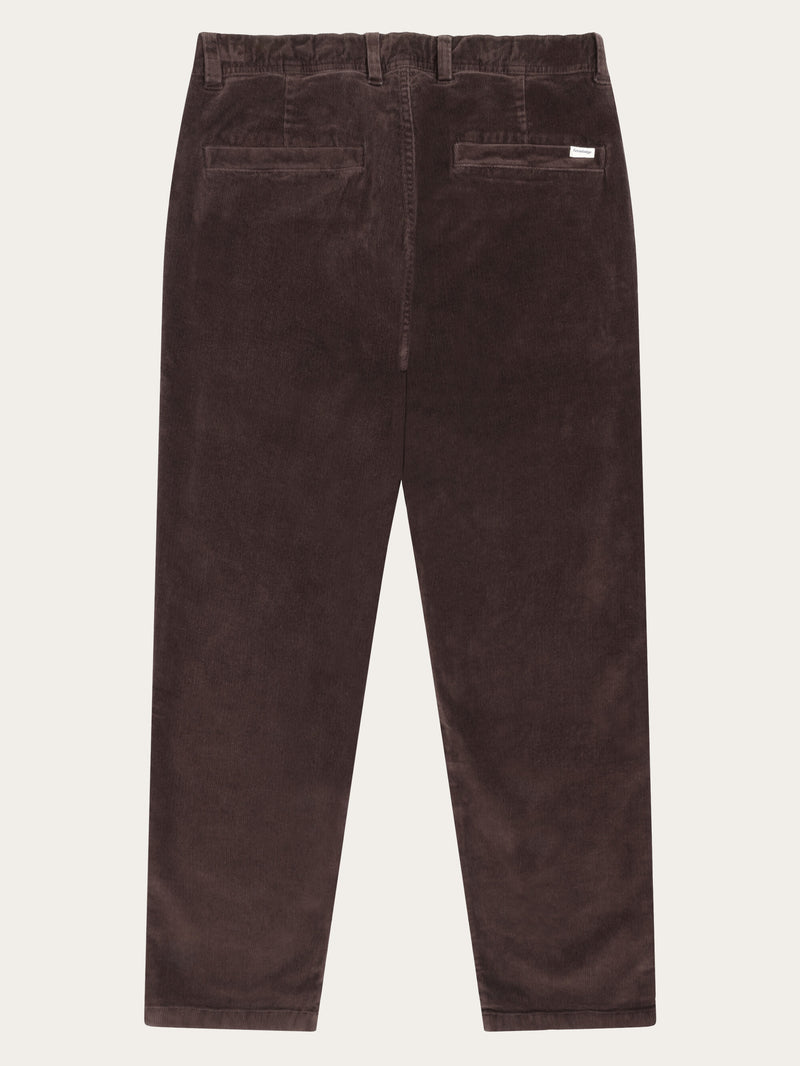 KnowledgeCotton Apparel - MEN Chuck regular corduroy pants Pants 1487 Chocolate Torte