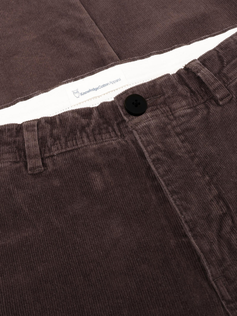 KnowledgeCotton Apparel - MEN Chuck regular corduroy pants Pants 1487 Chocolate Torte