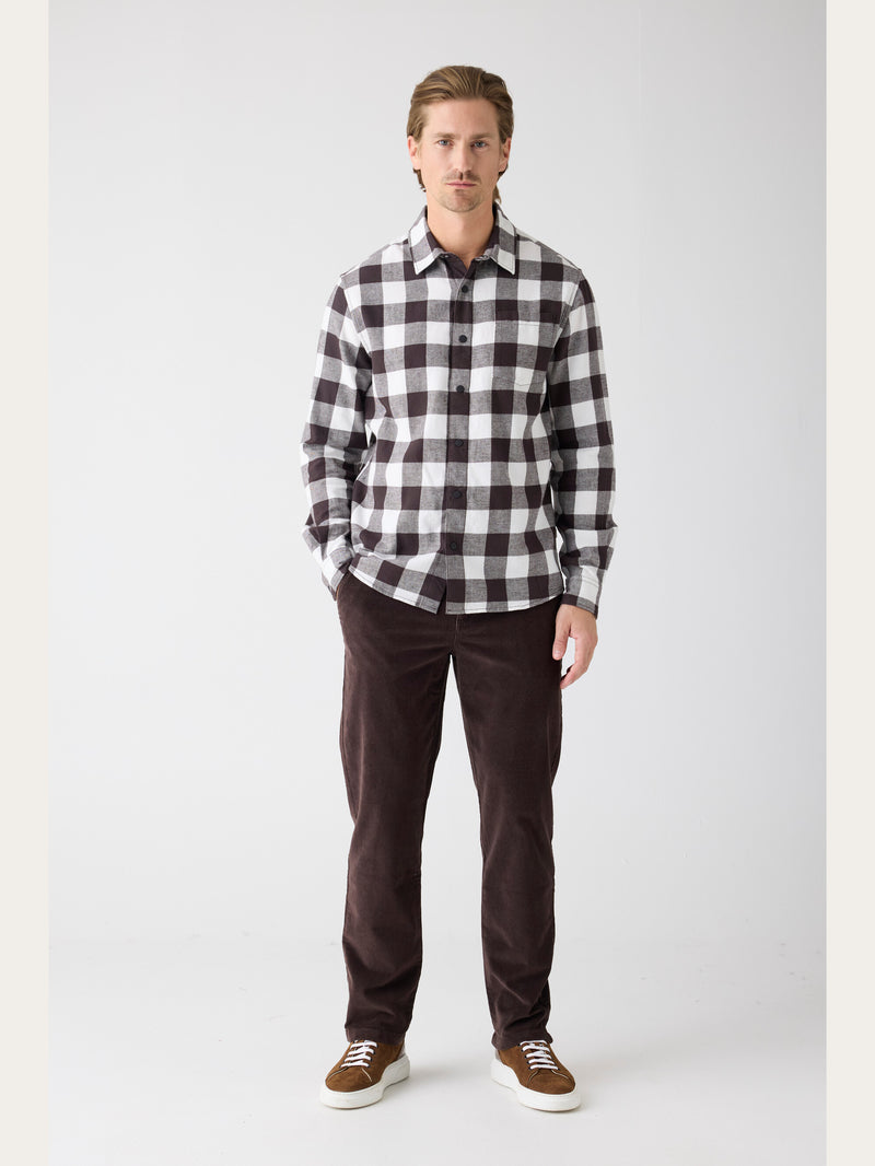 KnowledgeCotton Apparel - MEN Chuck regular corduroy pants Pants 1487 Chocolate Torte