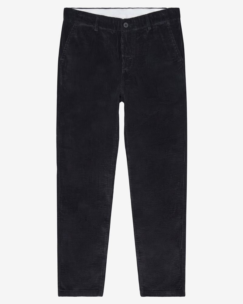 KnowledgeCotton Apparel - MEN Chuck regular corduroy pants Pants 1300 Black Jet