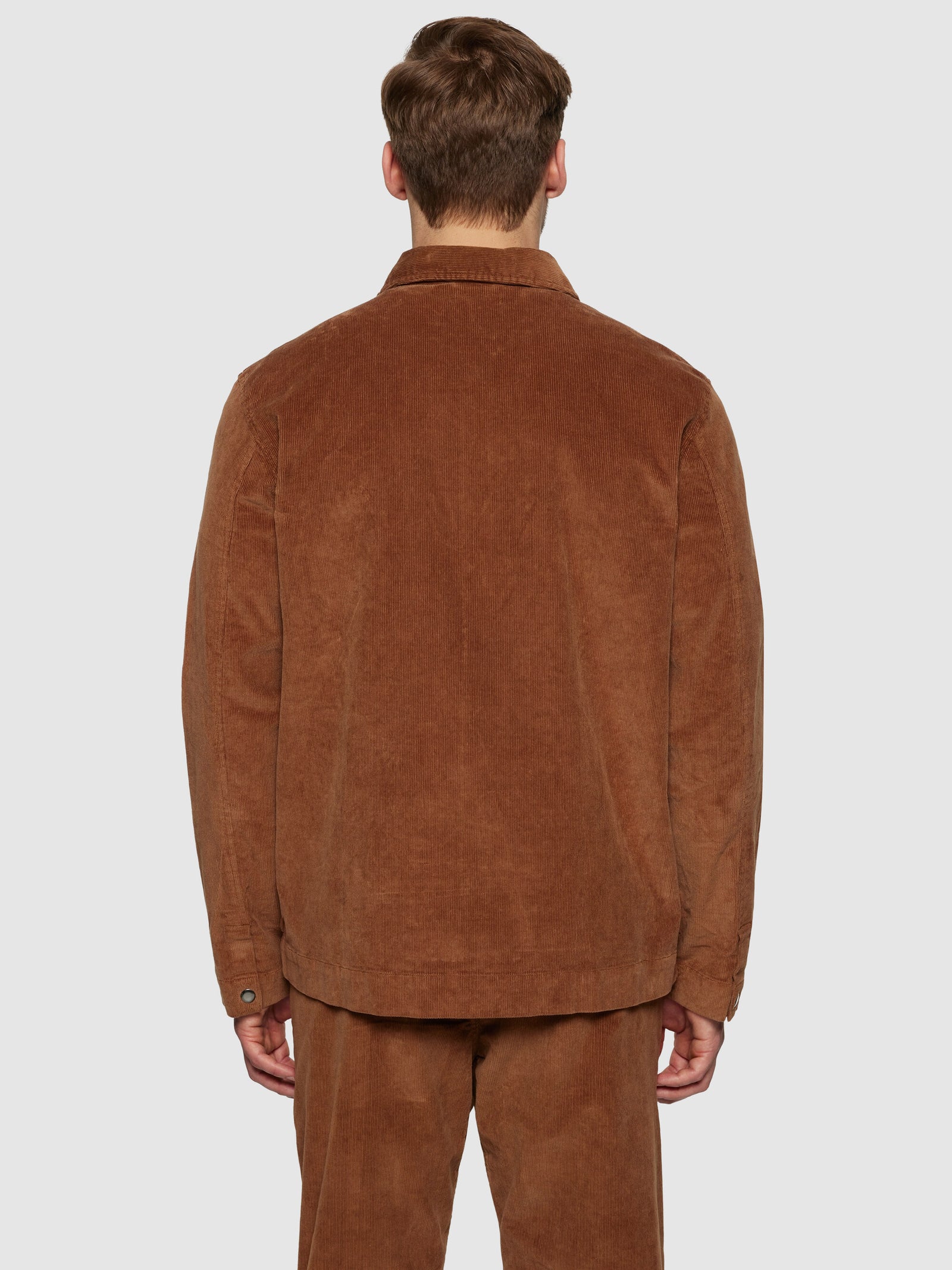 Classic 14-wales cotton corduroy zip overshirt - GOTS/Vegan - Dachshun
