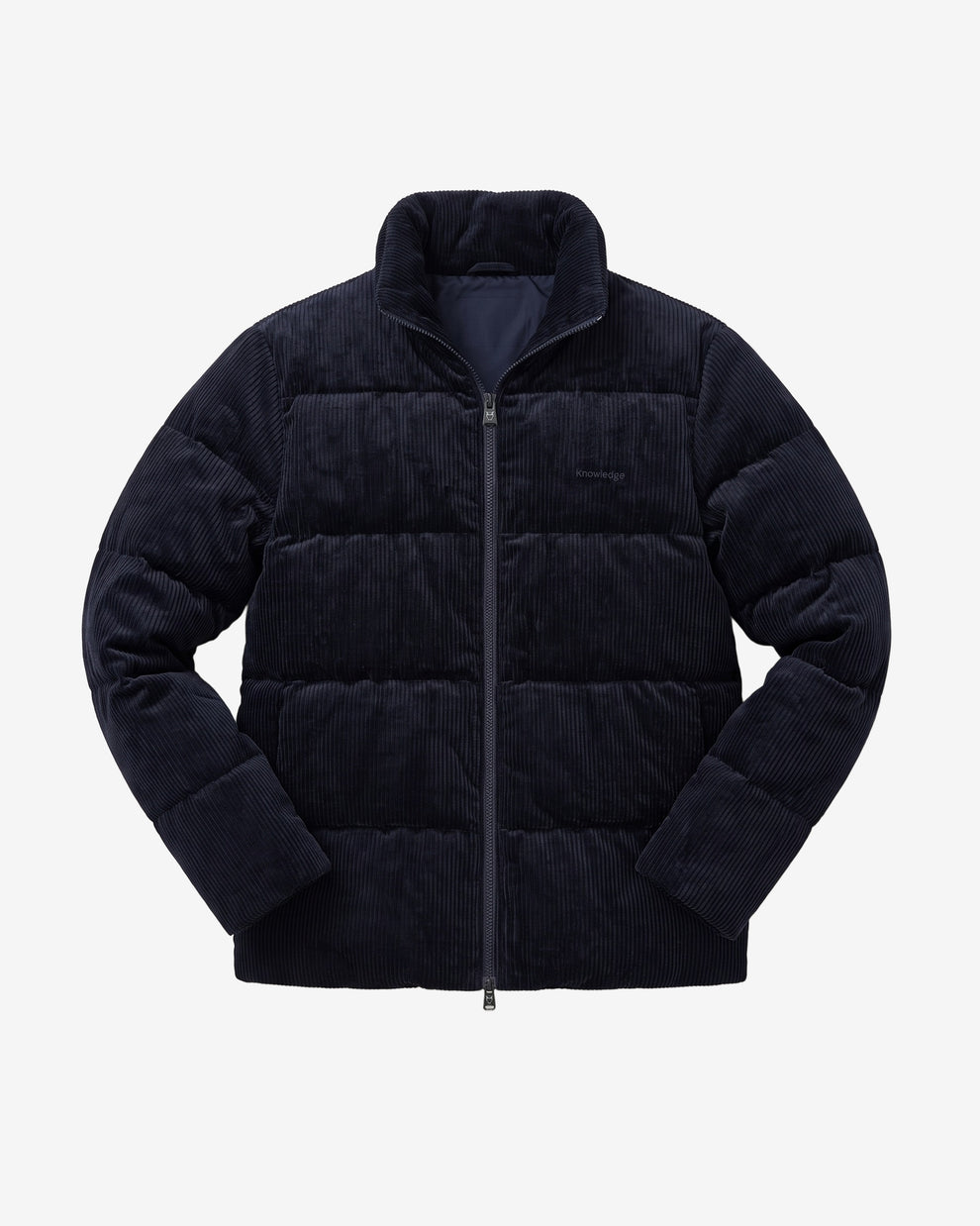 KnowledgeCotton Apparel - MEN Corduroy Puffer Jacket Jackets 1412 Night Sky