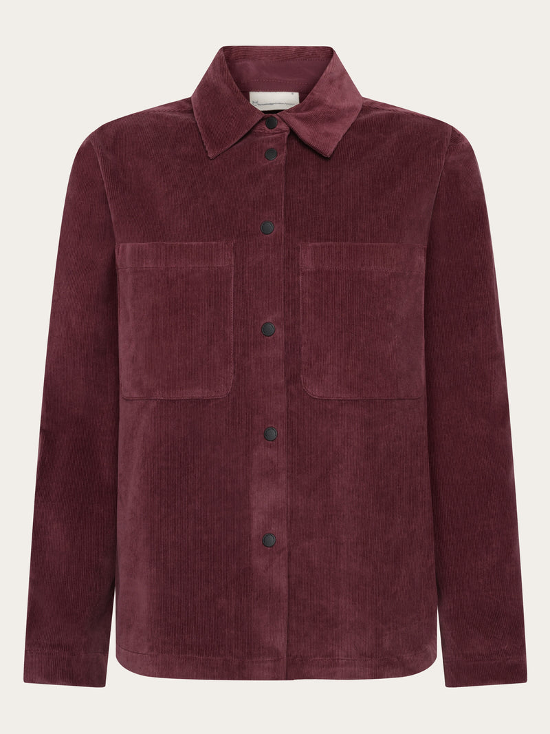 KnowledgeCotton Apparel - WMN Corduroy overshirt Overshirts 1281 Fig